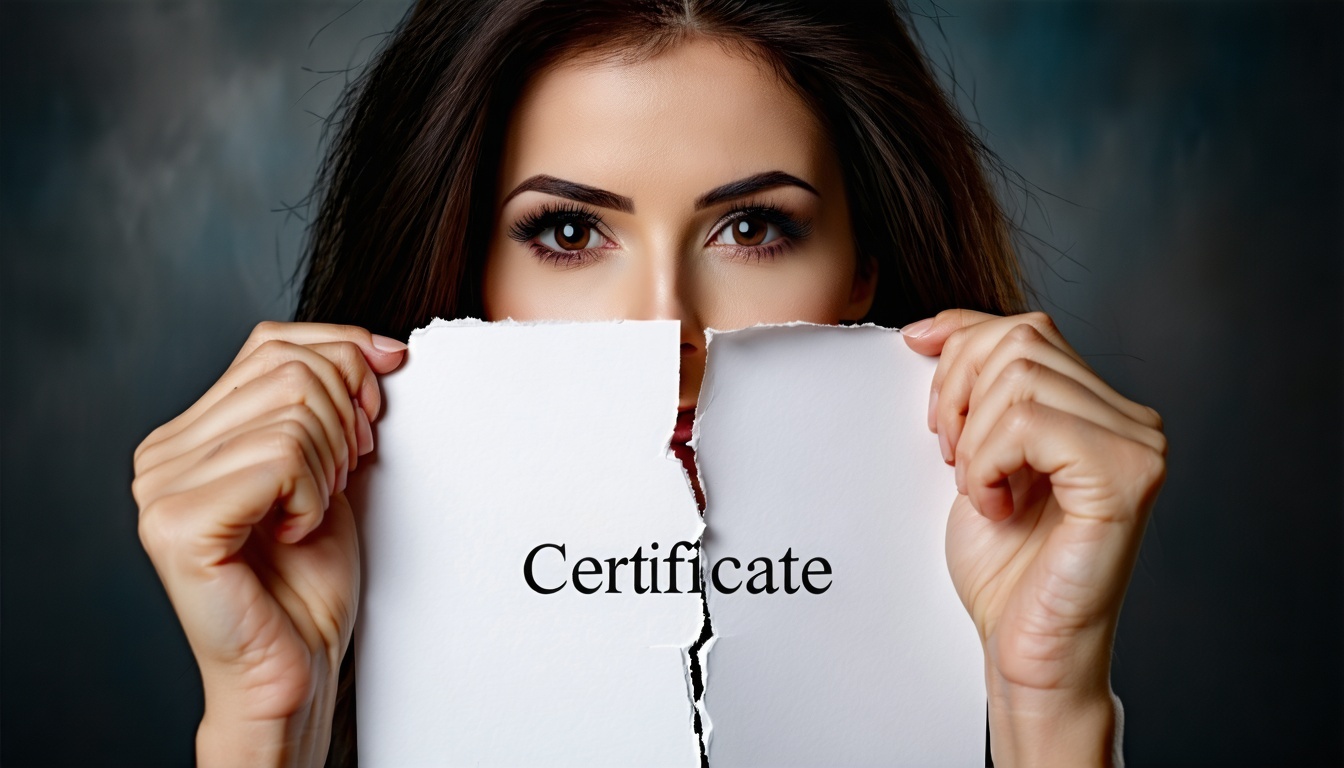 Švelnios, bet ryžtingos moters rankos gniaužia aštraus, oficialiai atrodančio popieriaus lapo, ant kurio paryškintu, oficialiu šriftu parašyta 