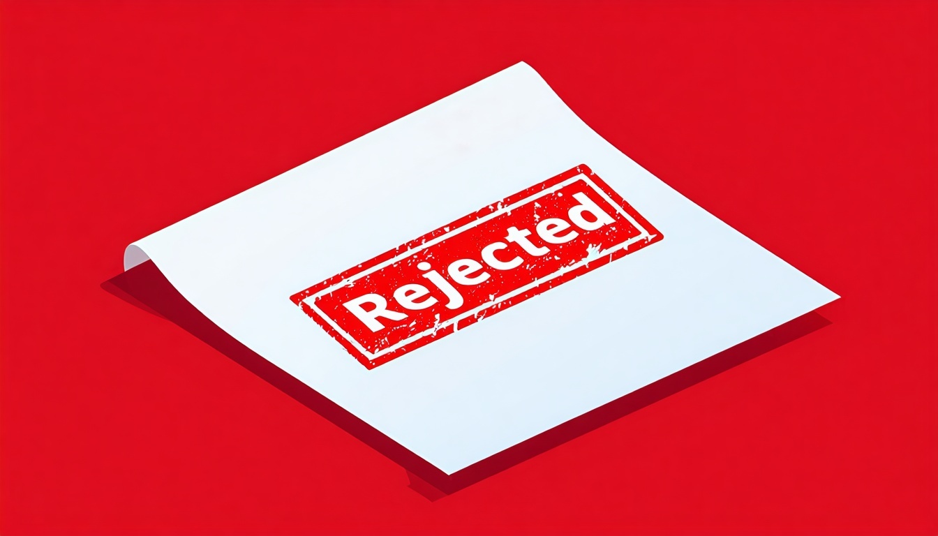 popieriaus lapas su dideliu raudonu antspaudu 